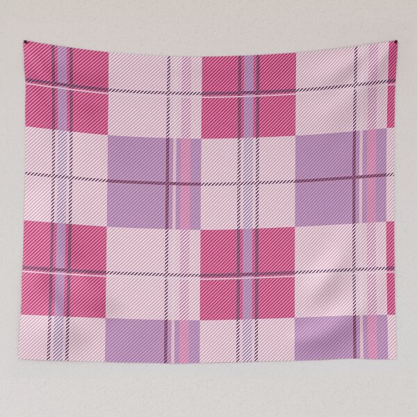Item preview, Cute Pink and Purple Checkered Plaid Fabric Texture designed and sold by Momoko-Hikaru.