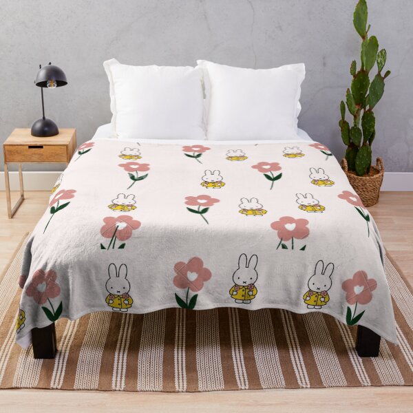Item preview, Cute Bunny and Spring Floral Seamless Pattern designed and sold by Cozy Moss Studio.