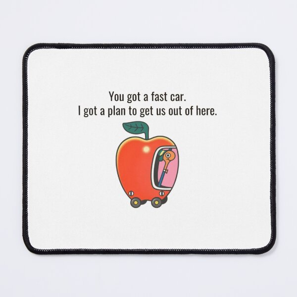 Item preview, Fast Car Apple – Whimsical Road Trip & Vintage Car designed and sold by roartusa.