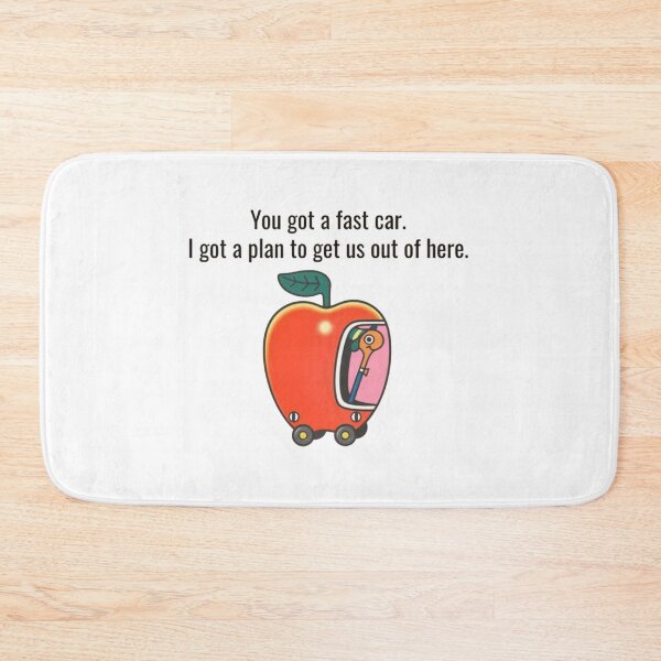 Item preview, Fast Car Apple – Whimsical Road Trip & Vintage Car  designed and sold by roartusa.
