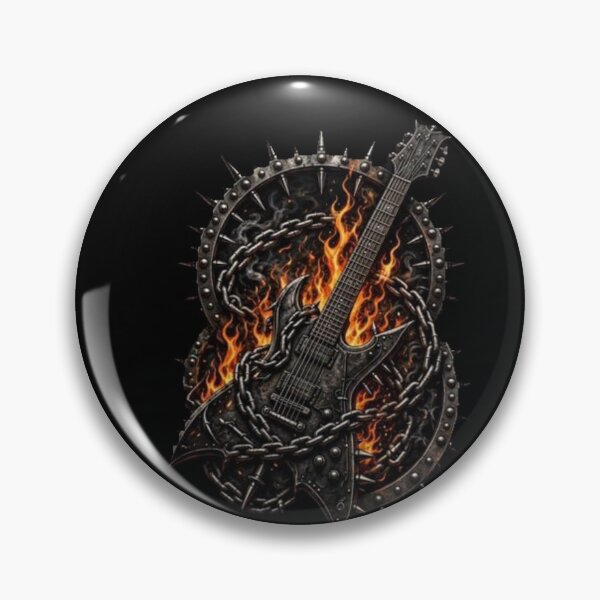 Item preview, Flaming Electric Guitar designed and sold by Rama KLK.