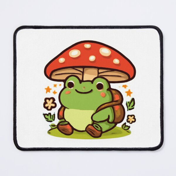 Item preview, Mushroom Explorer Frog – Cute Kawaii Woodland Adventure T-Shirt designed and sold by FreshSticker co..