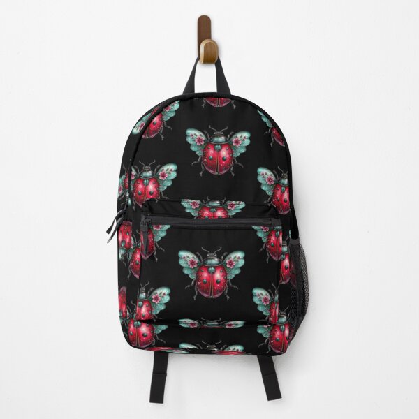 Item preview, Floral Ladybug with Teal Wings designed and sold by hrendika.