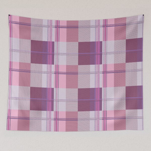 Item preview, Pink and Purple Chic Tartan Plaid Pattern designed and sold by Momoko-Hikaru.
