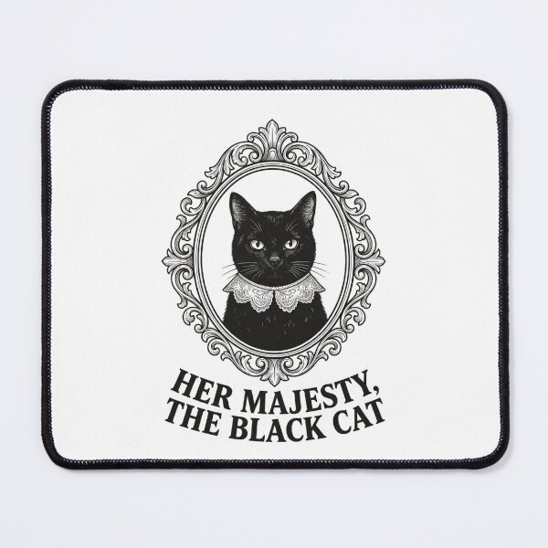 Item preview, Her Majesty The Black Cat Regal Victorian Portrait Vintage Illustration designed and sold by raedattia.