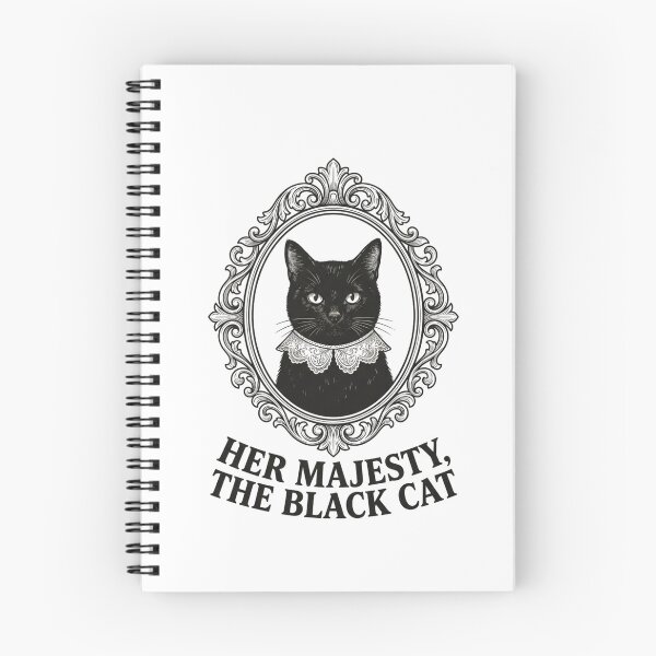 Item preview, Her Majesty The Black Cat Regal Victorian Portrait Vintage Illustration designed and sold by raedattia.