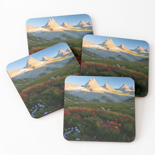 Item preview, Alpine Meadow in Bloom at Sunrise designed and sold by coolr42.