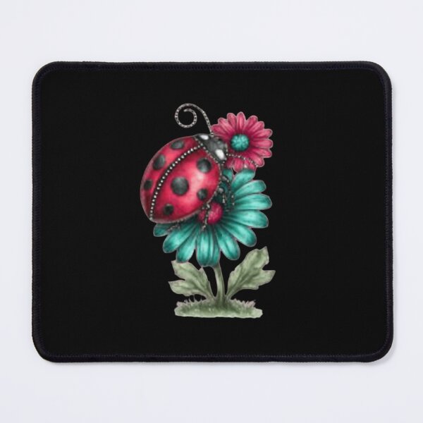 Item preview, Ladybug on Vibrant Flowers designed and sold by hrendika.