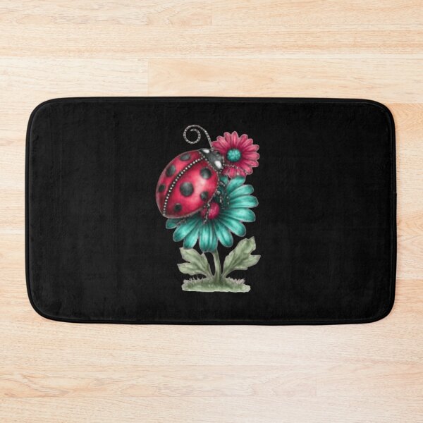 Item preview, Ladybug on Vibrant Flowers designed and sold by hrendika.