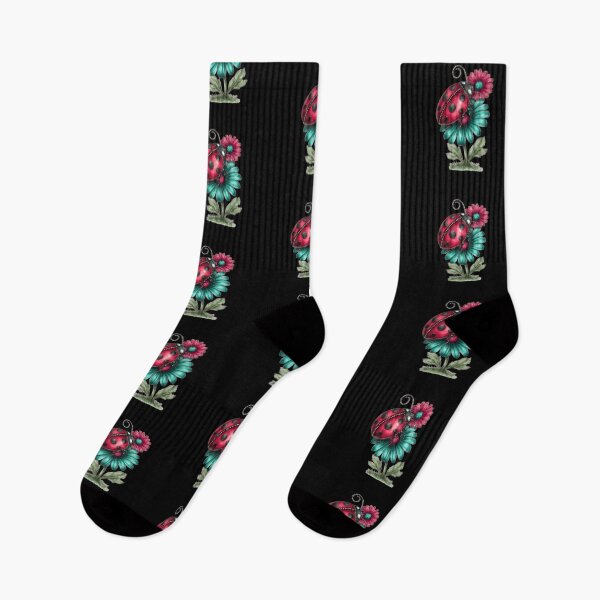 Item preview, Ladybug on Vibrant Flowers designed and sold by hrendika.