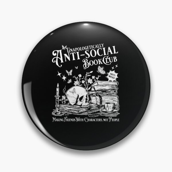 Artikelvorschau, Unapologetically Antisocial Book Club entworfen und verkauft von kashiart.
