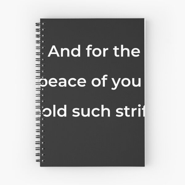 Item preview, “And for the peace of you I hold such strife” - print white designed and sold by ariksworld.