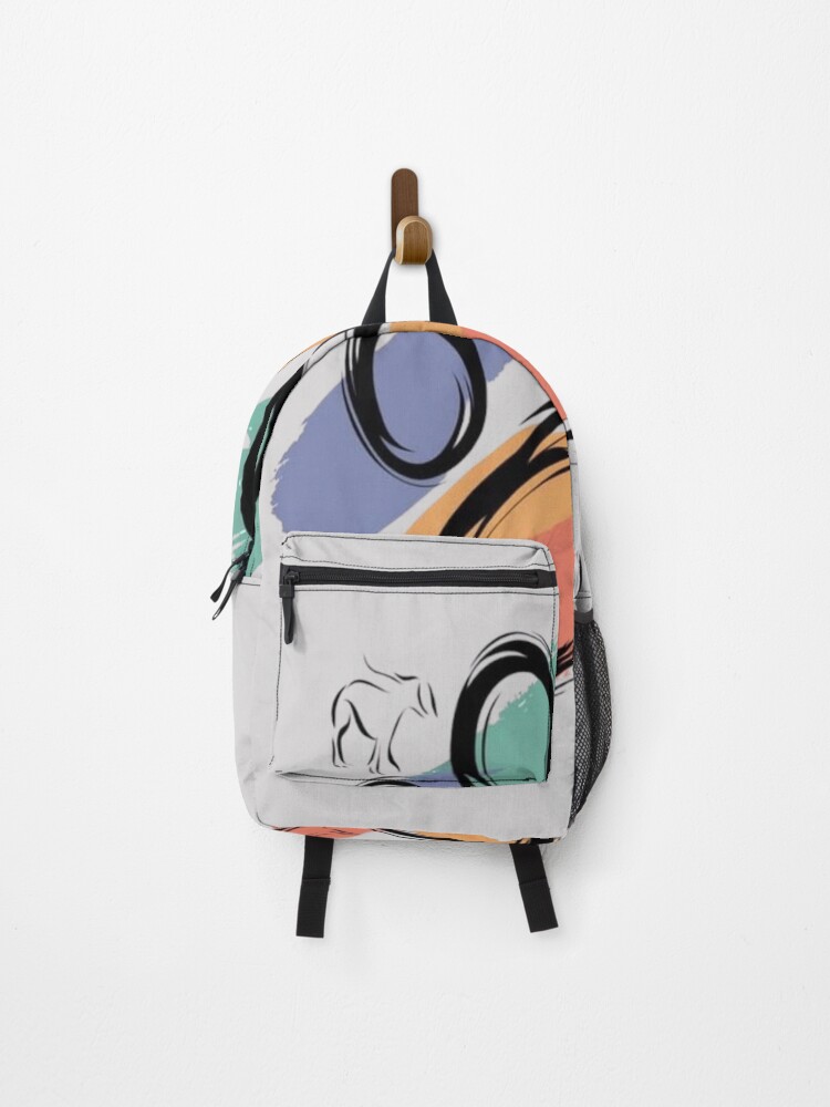 Thumbnail 1 of 3, Backpack, Multicolor Dog Paw designed and sold by RajDeals.
