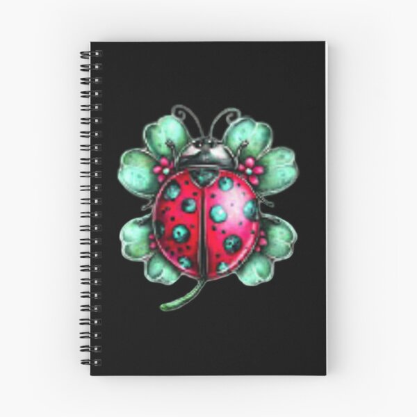 Item preview, Colorful Ladybug on Black Background designed and sold by hrendika.