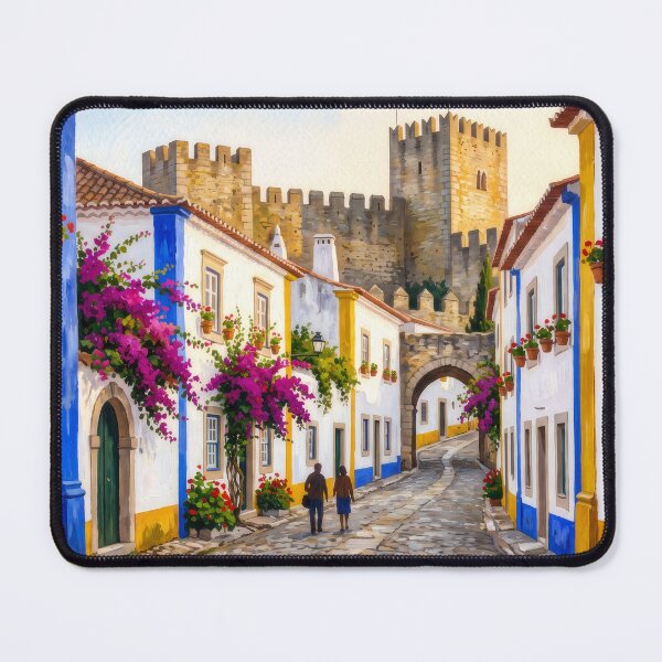Item preview, Óbidos the Walled Town designed and sold by RedPeaStudio.