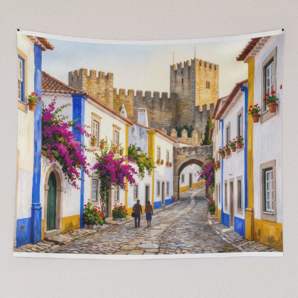 Item preview, Óbidos the Walled Town designed and sold by RedPeaStudio.