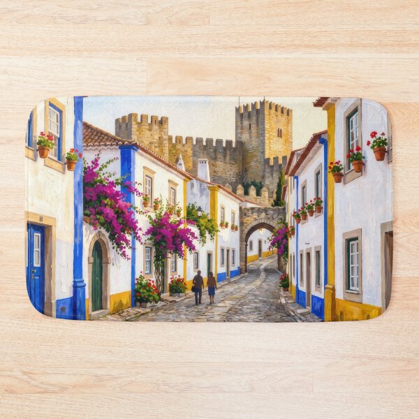 Item preview, Óbidos the Walled Town designed and sold by RedPeaStudio.