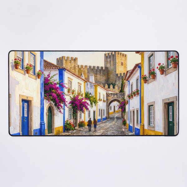 Item preview, Óbidos the Walled Town designed and sold by RedPeaStudio.