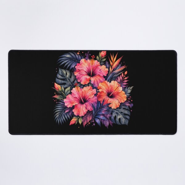 Item preview, Dark Tropical Garden | Gothic Hibiscus Watercolor | Tropical Botanical Art designed and sold by IamNolmo.