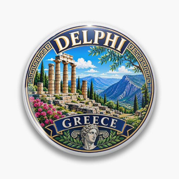 Item preview, Delphi, Greece - Ancient Greek Ruins designed and sold by Myra365Art.