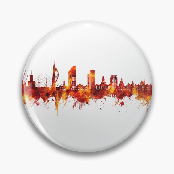 Item preview, Portsmouth England Skyline designed and sold by ArtPrints.