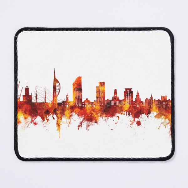 Item preview, Portsmouth England Skyline designed and sold by ArtPrints.