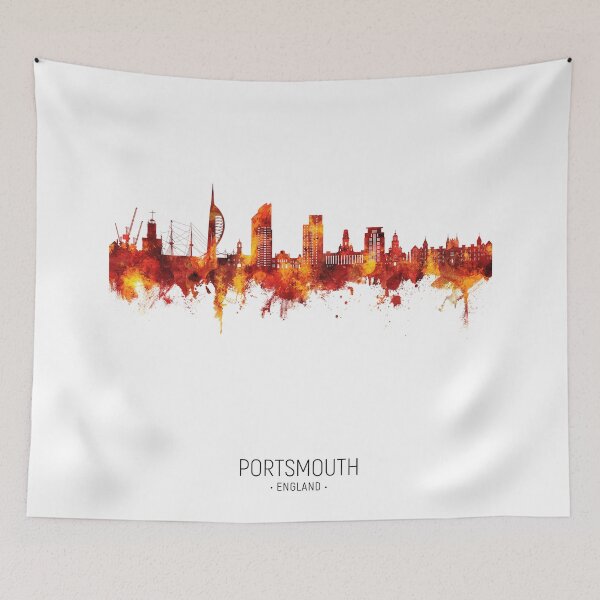 Item preview, Portsmouth England Skyline designed and sold by ArtPrints.