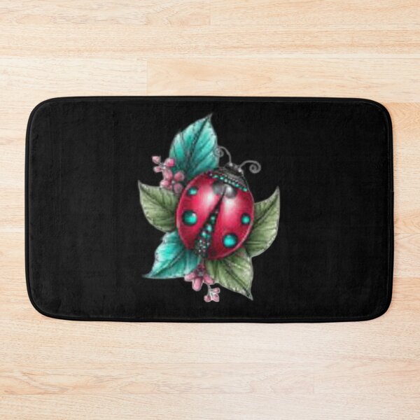 Item preview, Ladybug on Colorful Leaves designed and sold by hrendika.