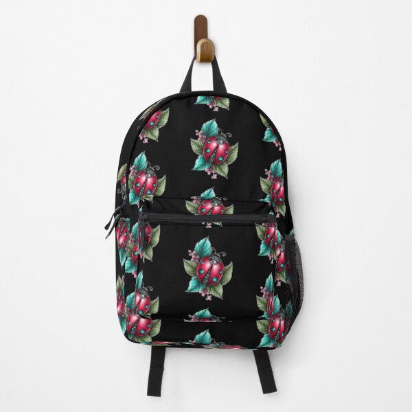 Item preview, Ladybug on Colorful Leaves designed and sold by hrendika.