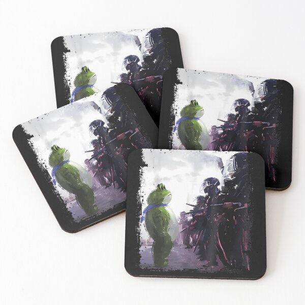 Item preview, Frog Facing Riot Police Protest designed and sold by 1TegraDesigner.