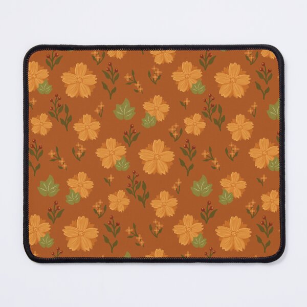 Item preview, Orange Cosmos Toss - Warm Autumn Floral Botanical Pattern designed and sold by VenusandMoon.