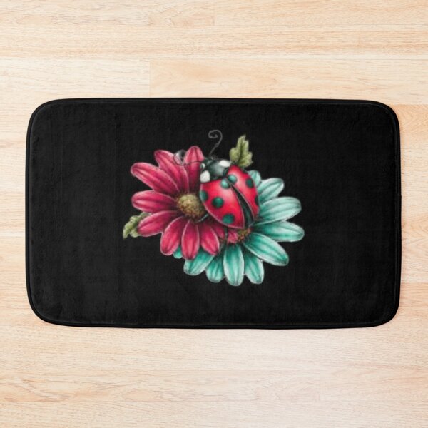 Item preview, Ladybug on Colorful Flowers designed and sold by hrendika.