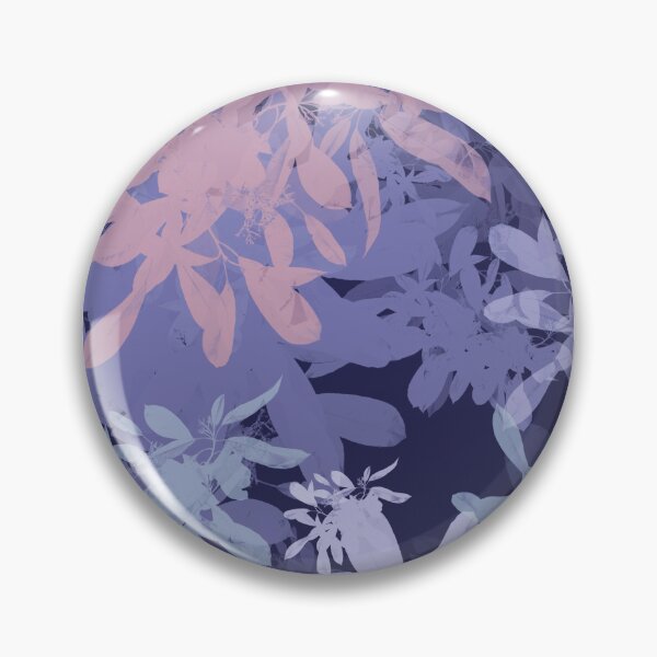 Item preview, Midnight Purple Botanical Leaves Sillhouette Pattern designed and sold by GajaSedej.