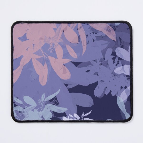 Item preview, Midnight Purple Botanical Leaves Sillhouette Pattern designed and sold by GajaSedej.