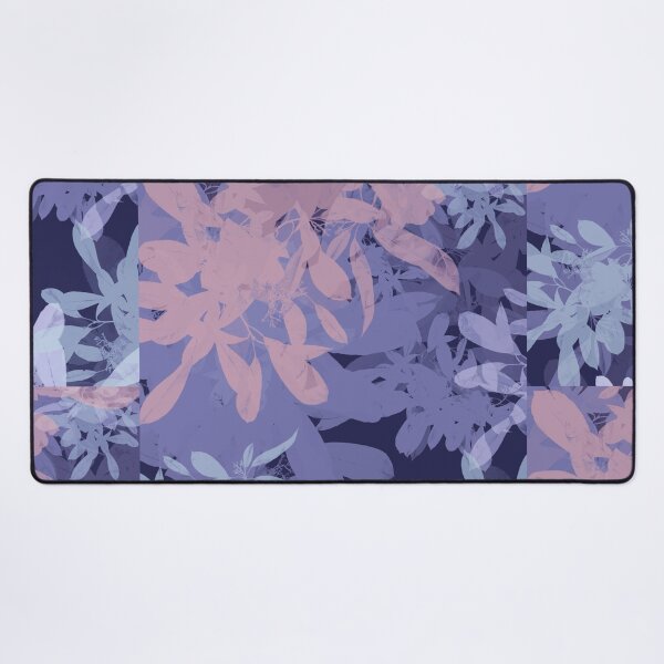 Item preview, Midnight Purple Botanical Leaves Sillhouette Pattern designed and sold by GajaSedej.