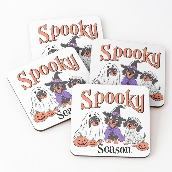 Item preview, Cute Spooky Season Halloween Dogs – Ghost Witch and Mummy designed and sold by PMSNshop.