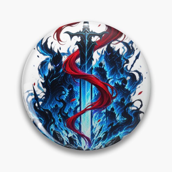 Item preview, Dark Fantasy Knight Blue Flame Sword designed and sold by Evan-Tees.