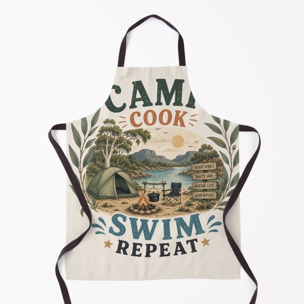 Item preview, Camp Cook Swim Repeat Australian Camping Adventure designed and sold by CartRex.