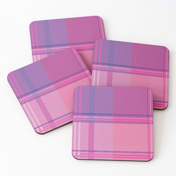 Item preview, Bold Pink and Indigo Tartan Plaid Pattern designed and sold by Momoko-Hikaru.