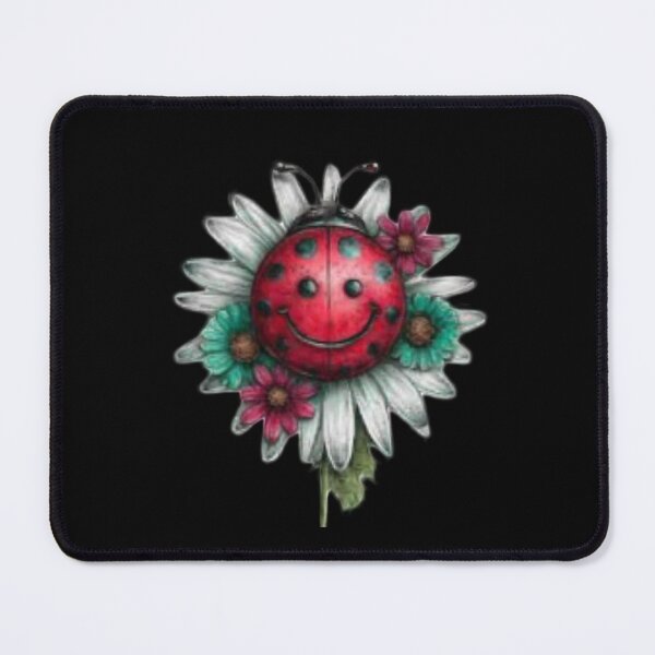 Item preview, Smiling Ladybug on Daisy designed and sold by hrendika.