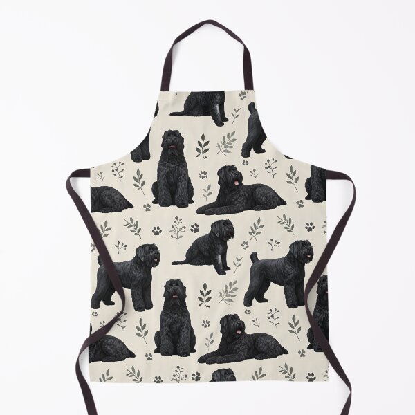 Item preview, Black Russian Terrier Botanical Pattern – Elegant Dog Lover Design designed and sold by blankTeeShirt.