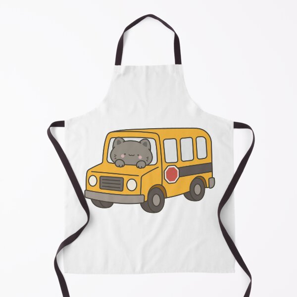 Item preview, Kawaii Cat Riding the School Bus designed and sold by Partoon-dp.