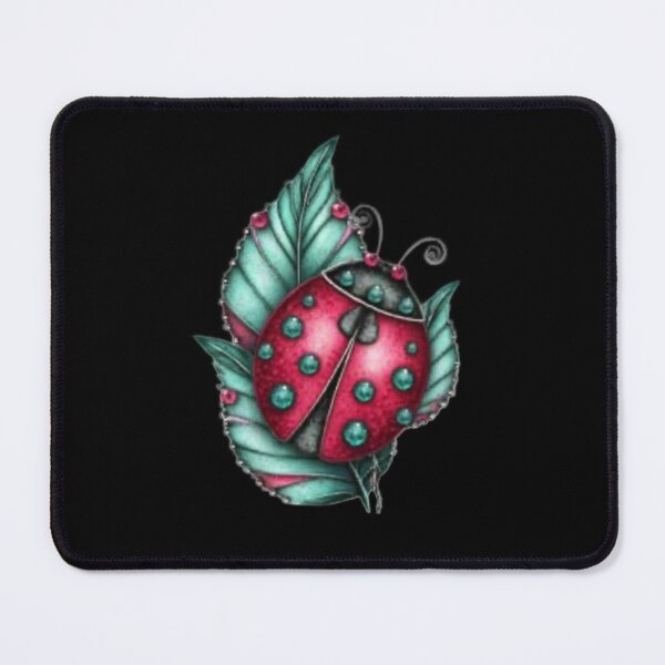 Item preview, Ladybug on Teal Leaves designed and sold by hrendika.