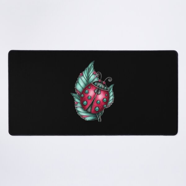 Item preview, Ladybug on Teal Leaves designed and sold by hrendika.