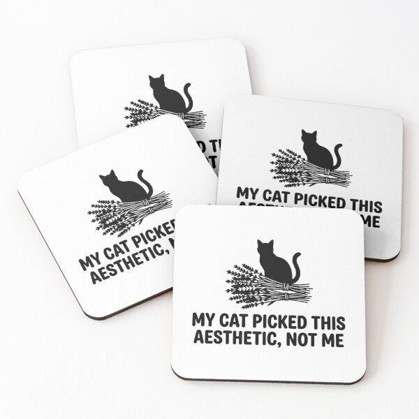 Item preview, My Cat Picked This Aesthetic Not Me Funny Black Cat Dried Herb Cottagecore Humor designed and sold by raedattia.
