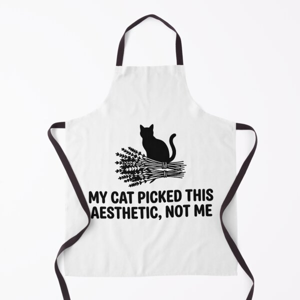 Item preview, My Cat Picked This Aesthetic Not Me Funny Black Cat Dried Herb Cottagecore Humor designed and sold by raedattia.