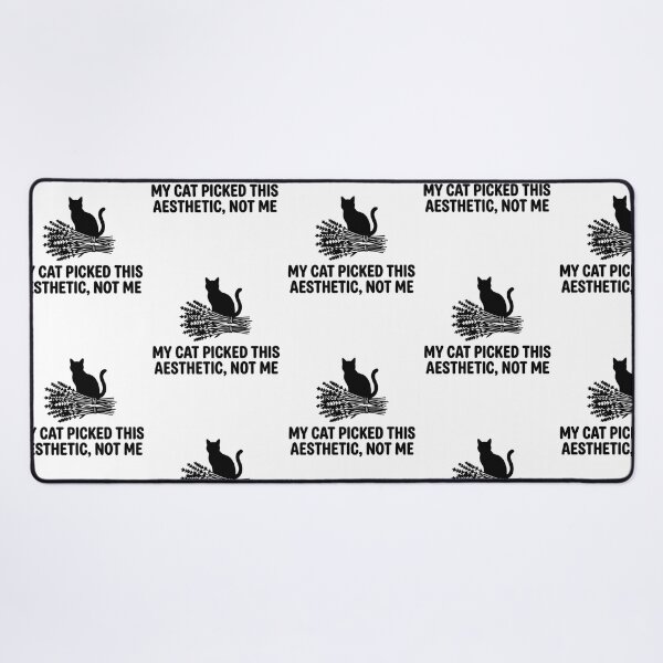 Item preview, My Cat Picked This Aesthetic Not Me Funny Black Cat Dried Herb Cottagecore Humor designed and sold by raedattia.