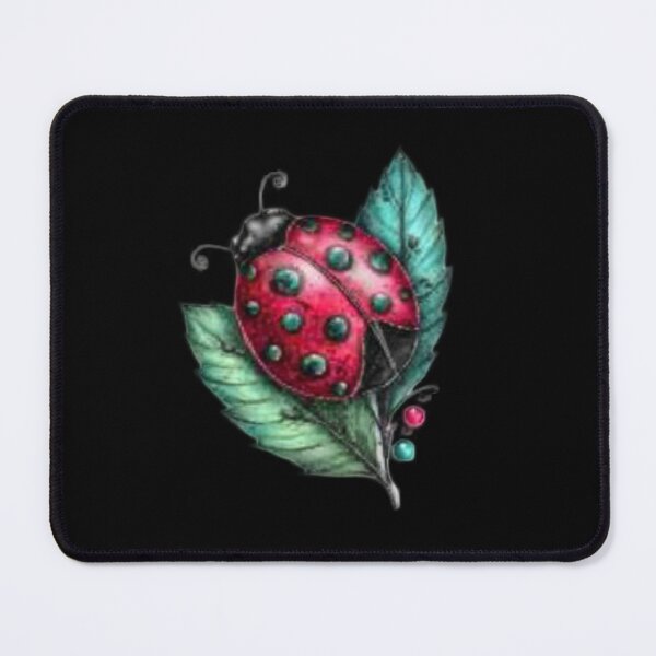 Item preview, Ladybug Resting on Green Leaves designed and sold by hrendika.