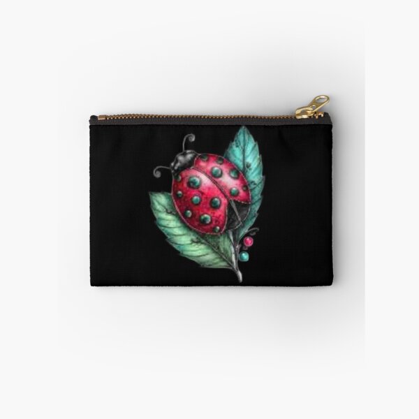 Item preview, Ladybug Resting on Green Leaves designed and sold by hrendika.