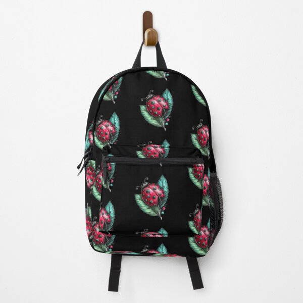 Item preview, Ladybug Resting on Green Leaves designed and sold by hrendika.